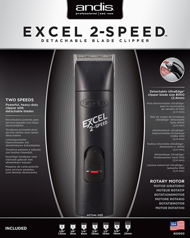 Excel 2-Speed® Detachable Blade Clipper