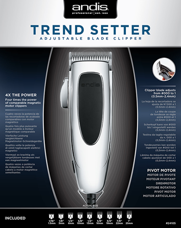 TREND SETTER Adjustable Black Clipper