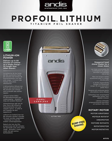 ProFoil™ Lithium Titanium Foil Shaver